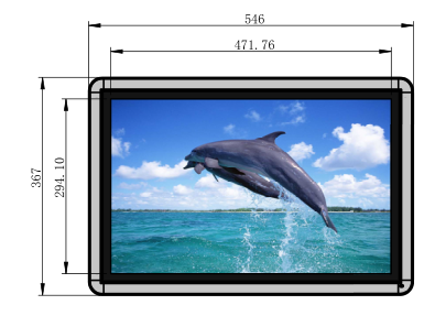 22寸卧式触摸查询一体机图纸 22寸卧式触摸查询一体机图纸