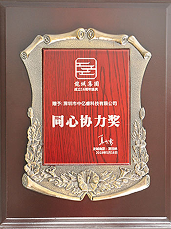 荣获“同心协力”奖项