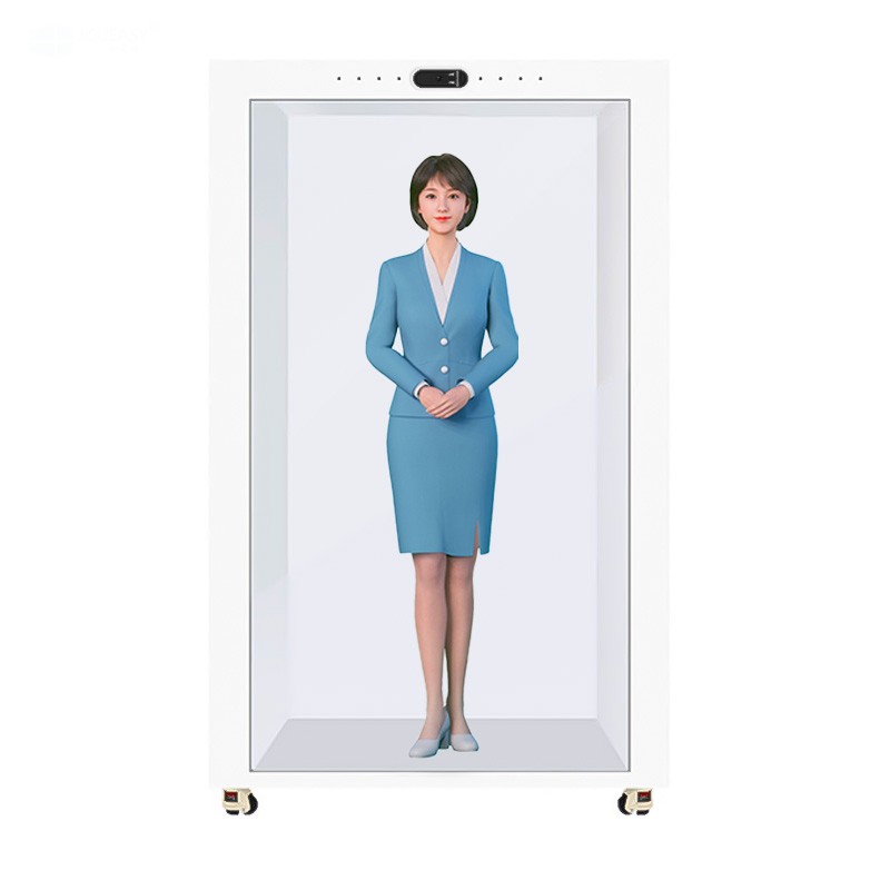 86寸AI数字人透明柜 86寸AI数字人透明柜