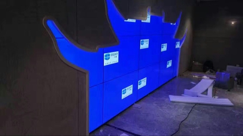 浙江宁波万科桂语里55寸3.5mm3X5单元液晶拼接屏项目